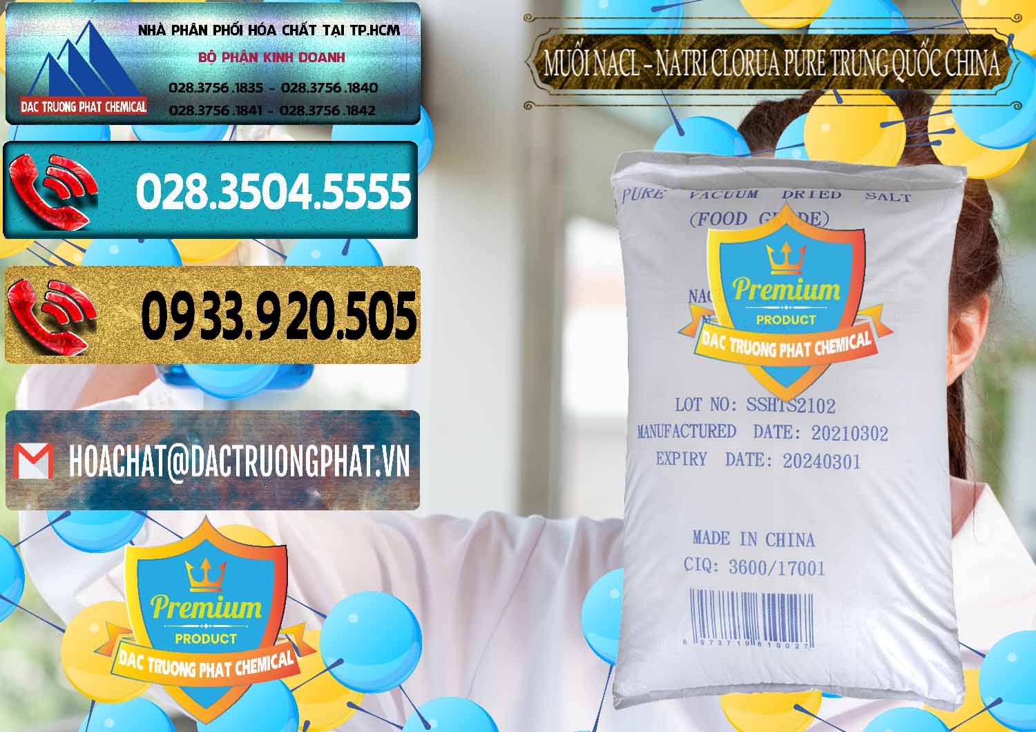 Cty chuyên kinh doanh & bán Muối NaCL – Sodium Chloride Pure Trung Quốc China - 0230 - Nơi cung ứng _ phân phối hóa chất tại TP.HCM - hoachatdetnhuom.com
