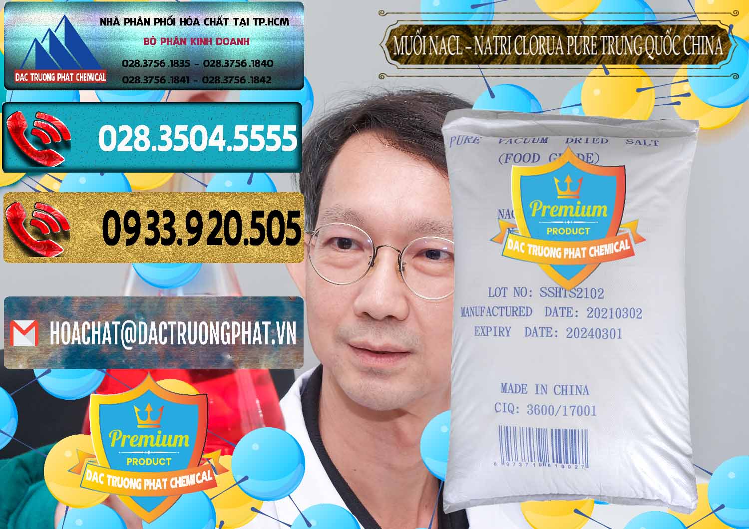 Đơn vị chuyên bán và cung ứng Muối NaCL – Sodium Chloride Pure Trung Quốc China - 0230 - Phân phối & cung cấp hóa chất tại TP.HCM - hoachatdetnhuom.com