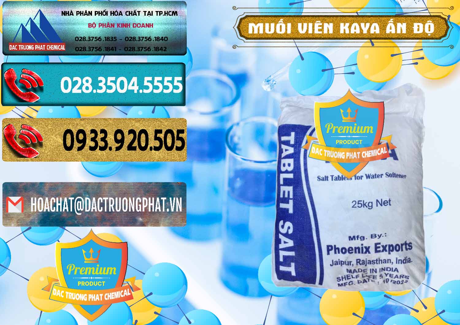 Đơn vị bán & cung cấp Muối NaCL – Sodium Chloride Dạng Viên Tablets Kaya Ấn Độ India - 0368 - Nơi chuyên phân phối _ nhập khẩu hóa chất tại TP.HCM - hoachatdetnhuom.com