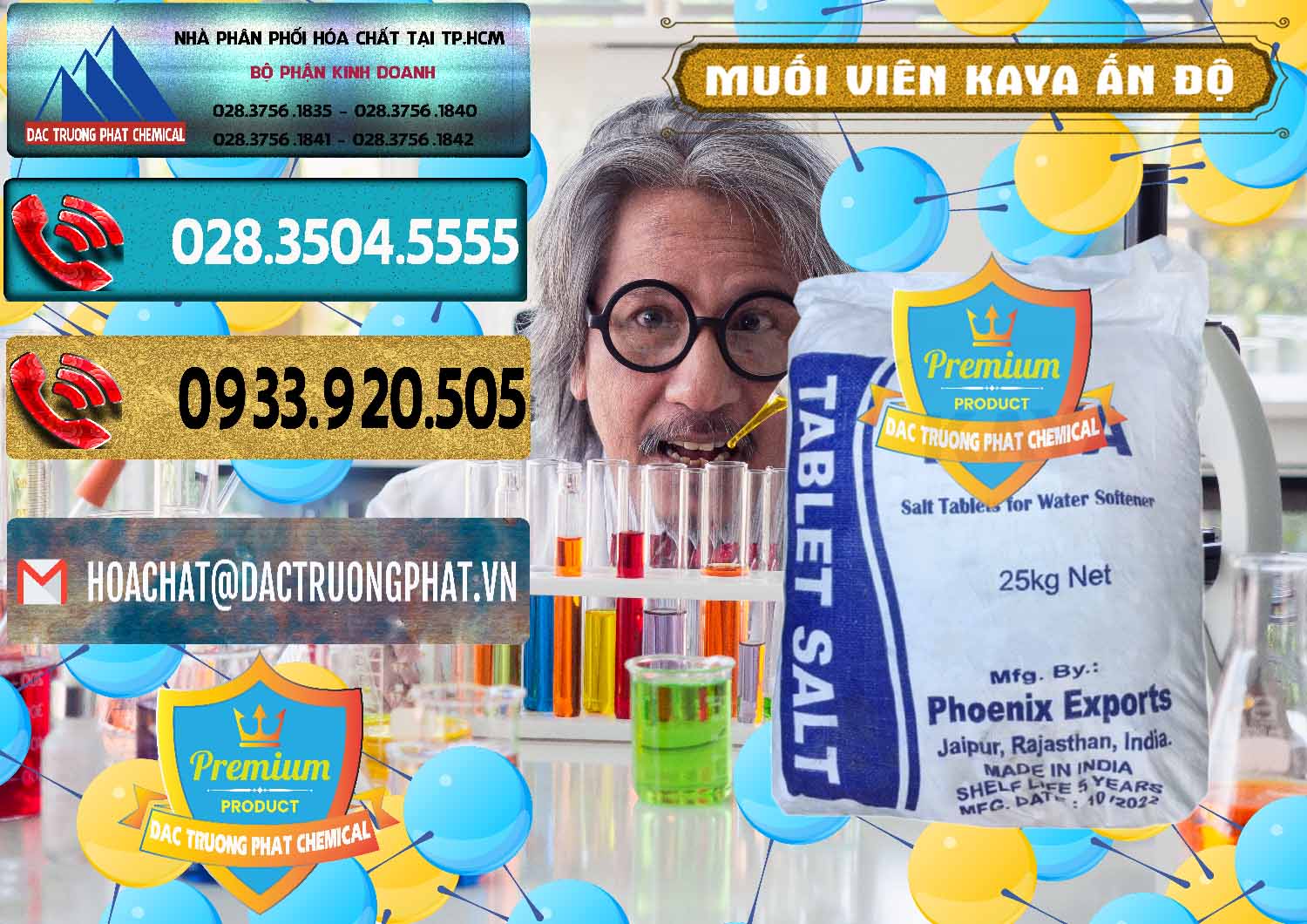 Công ty chuyên nhập khẩu và bán Muối NaCL – Sodium Chloride Dạng Viên Tablets Kaya Ấn Độ India - 0368 - Công ty cung cấp và nhập khẩu hóa chất tại TP.HCM - hoachatdetnhuom.com
