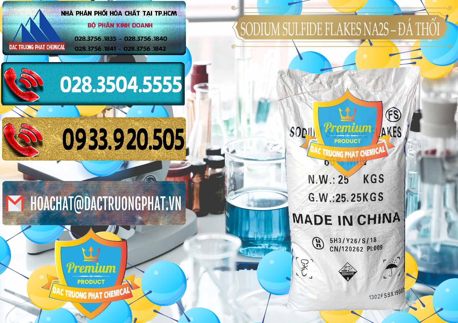 Công ty chuyên cung cấp và bán Sodium Sulfide Flakes NA2S – Đá Thối Đỏ Trung Quốc China - 0150 - Đơn vị phân phối & bán hóa chất tại TP.HCM - hoachatdetnhuom.com