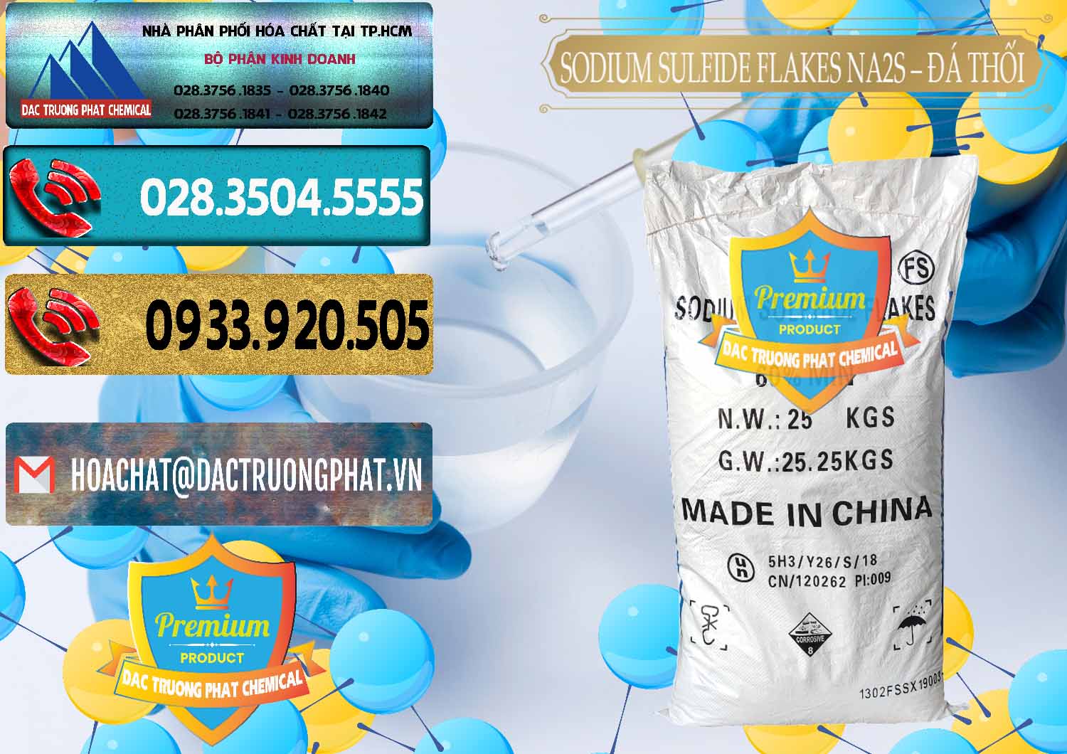 Đơn vị chuyên cung ứng ( bán ) Sodium Sulfide Flakes NA2S – Đá Thối Đỏ Trung Quốc China - 0150 - Cung cấp & phân phối hóa chất tại TP.HCM - hoachatdetnhuom.com