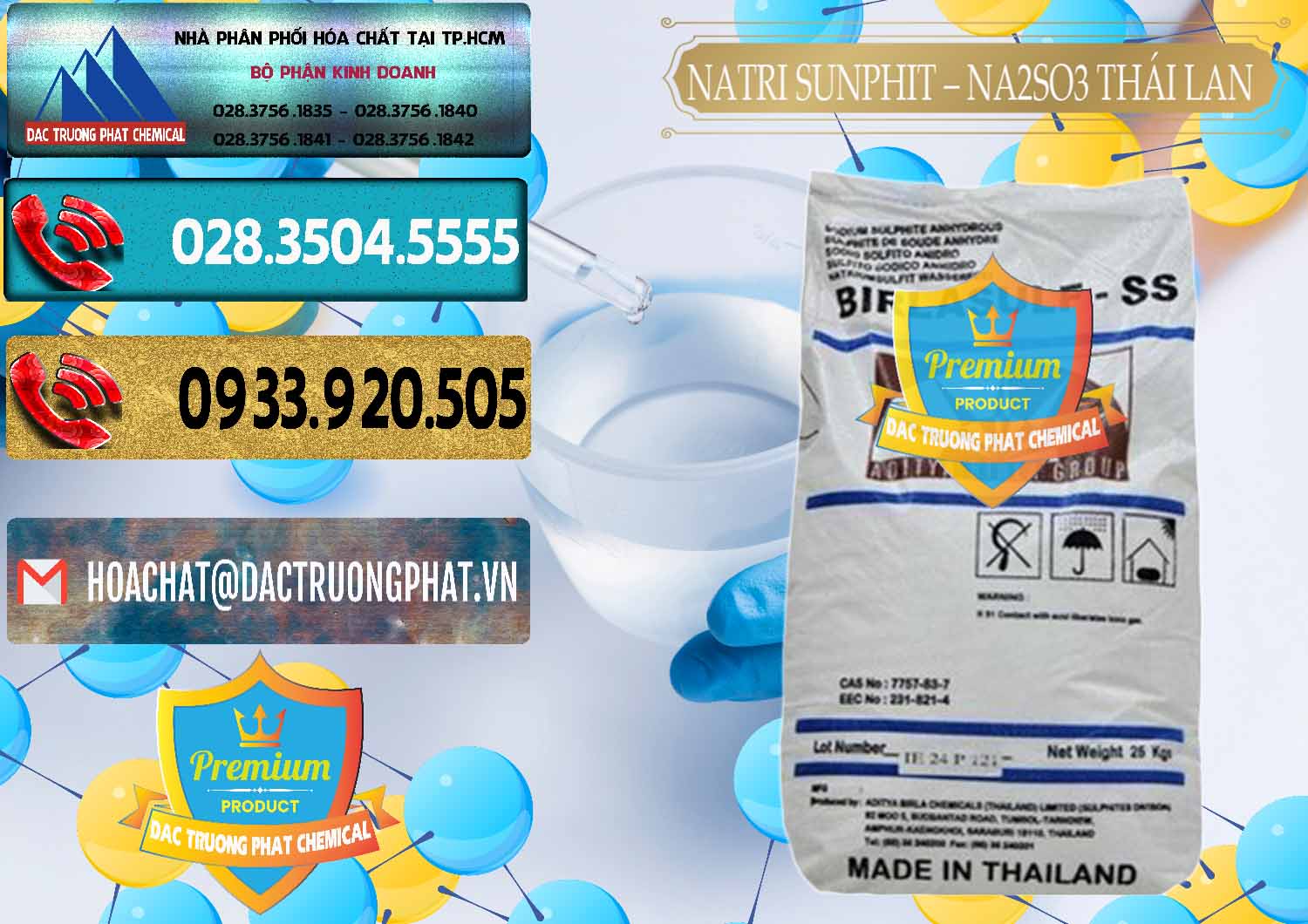 Đơn vị bán ( cung cấp ) Natri Sunphit - NA2SO3 Thái Lan - 0105 - Nơi chuyên bán - phân phối hóa chất tại TP.HCM - hoachatdetnhuom.com