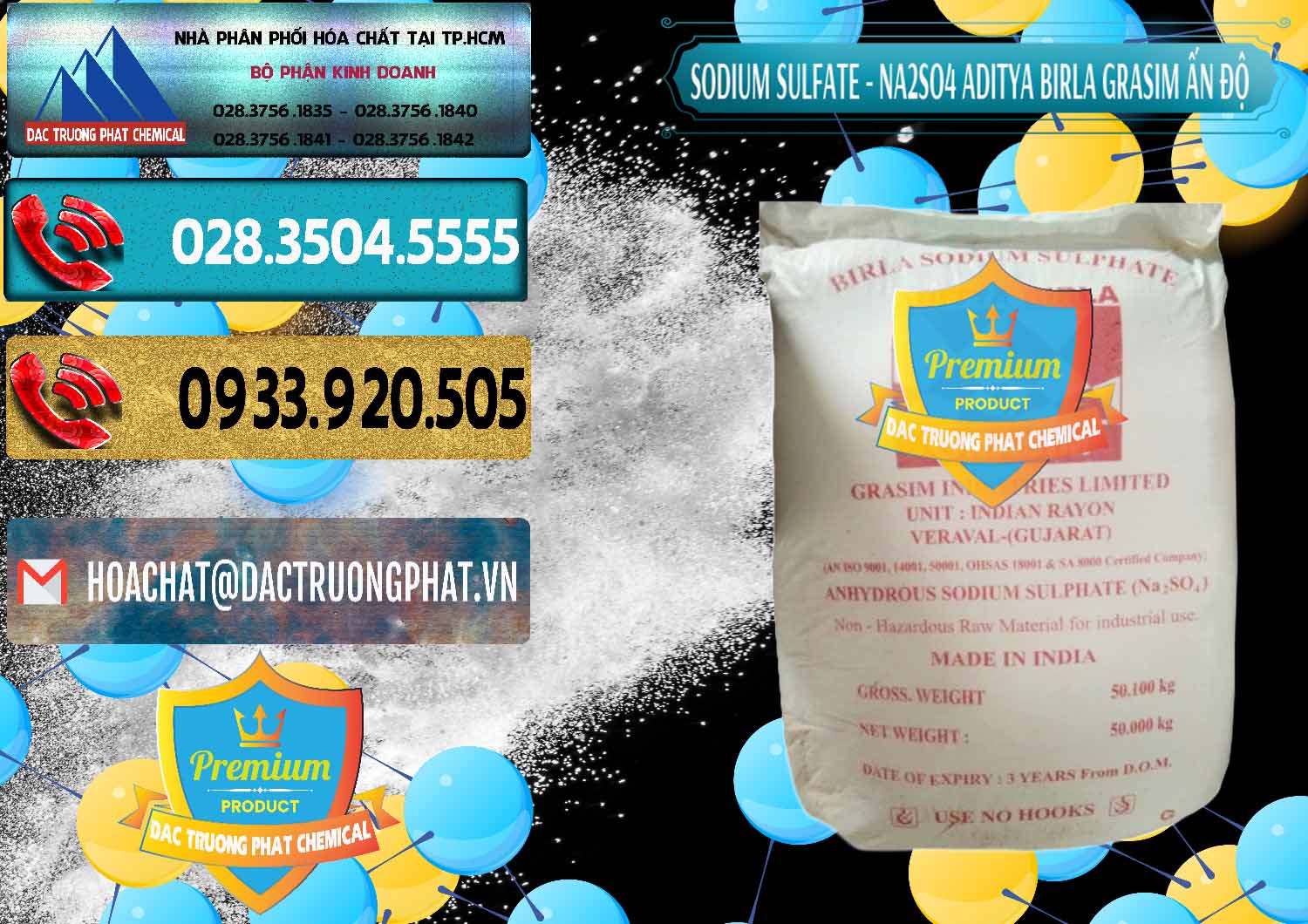 Cty chuyên bán ( phân phối ) Sodium Sulphate - Muối Sunfat Na2SO4 Grasim Ấn Độ India - 0356 - Nơi nhập khẩu - cung cấp hóa chất tại TP.HCM - hoachatdetnhuom.com