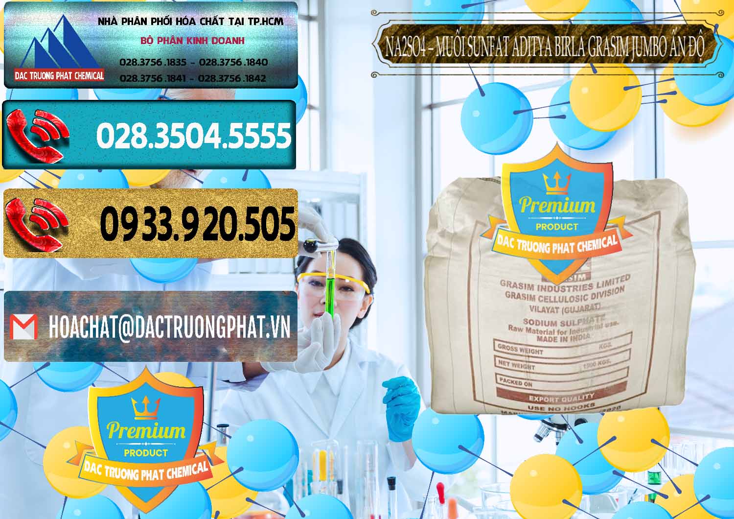 Đơn vị nhập khẩu và bán Sodium Sulphate - Muối Sunfat Na2SO4 Jumbo Bành Aditya Birla Grasim Ấn Độ India - 0357 - Cty chuyên cung cấp - kinh doanh hóa chất tại TP.HCM - hoachatdetnhuom.com