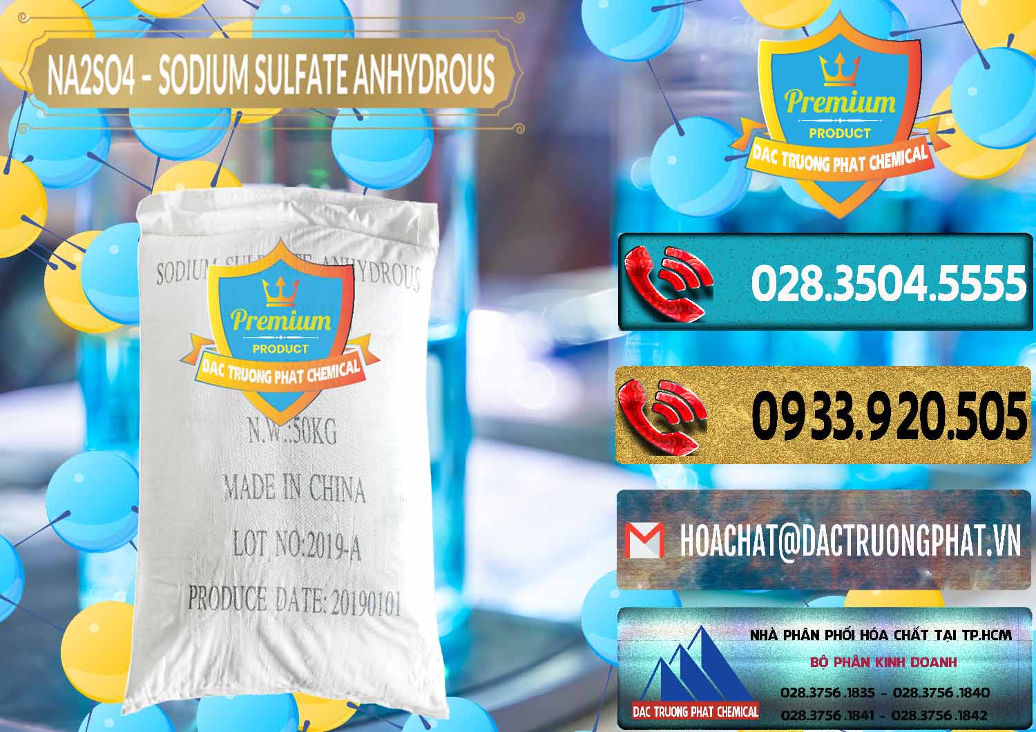 Nơi chuyên bán - phân phối Sodium Sulphate - Muối Sunfat Na2SO4 PH 6-8 Trung Quốc China - 0099 - Cty kinh doanh và phân phối hóa chất tại TP.HCM - hoachatdetnhuom.com