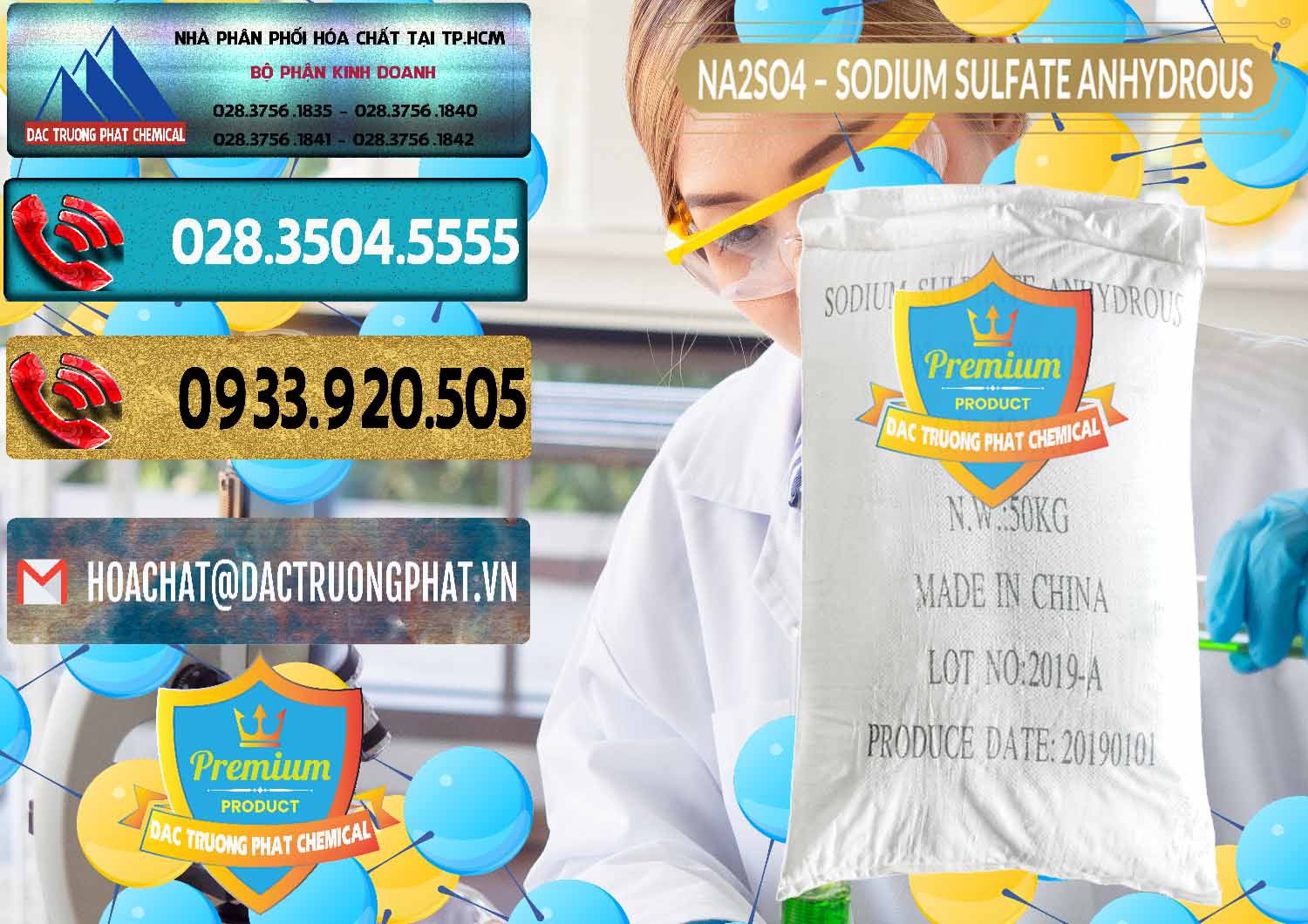 Nơi chuyên bán _ cung cấp Sodium Sulphate - Muối Sunfat Na2SO4 PH 6-8 Trung Quốc China - 0099 - Chuyên kinh doanh & phân phối hóa chất tại TP.HCM - hoachatdetnhuom.com