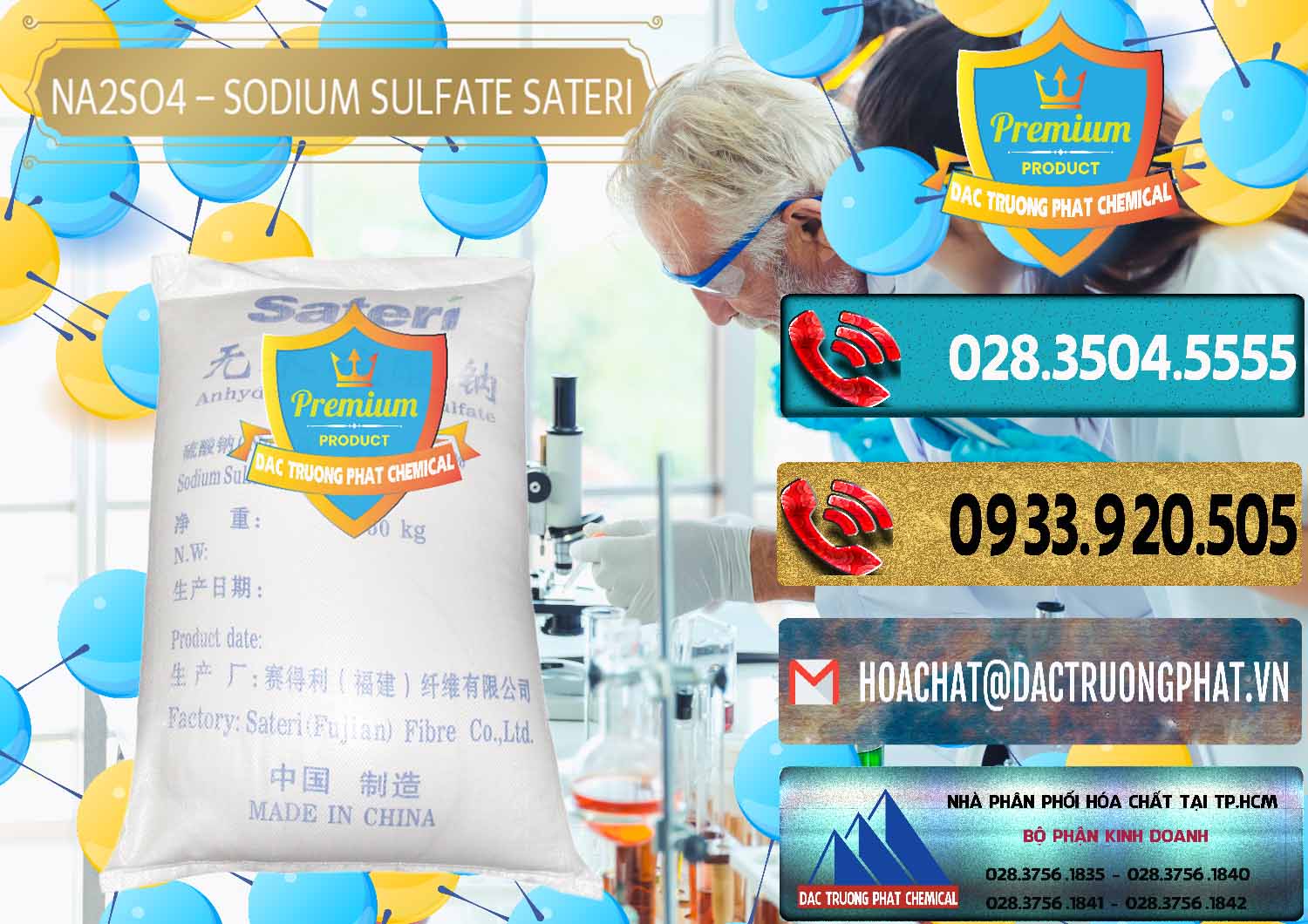 Địa chỉ bán œ phân phối hóa chất Muối Sulfate © Muối Sulfat Sodium Dạng Bột Sateri Trung Quốc China Công ty chuyên phân phối ( bán ) Sodium Sulphate - Muối Sunfat Na2SO4 Sateri Trung Quốc China - 0100 - Cty chuyên nhập khẩu _ phân phối hóa chất tại TP.HCM - hoachatdetnhuom.com
