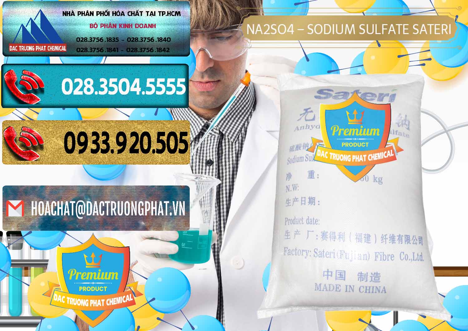 Nhà phân phối và bán Sodium Sulphate - Muối Sunfat Na2SO4 Sateri Trung Quốc China - 0100 - Cty phân phối - cung ứng hóa chất tại TP.HCM - hoachatdetnhuom.com