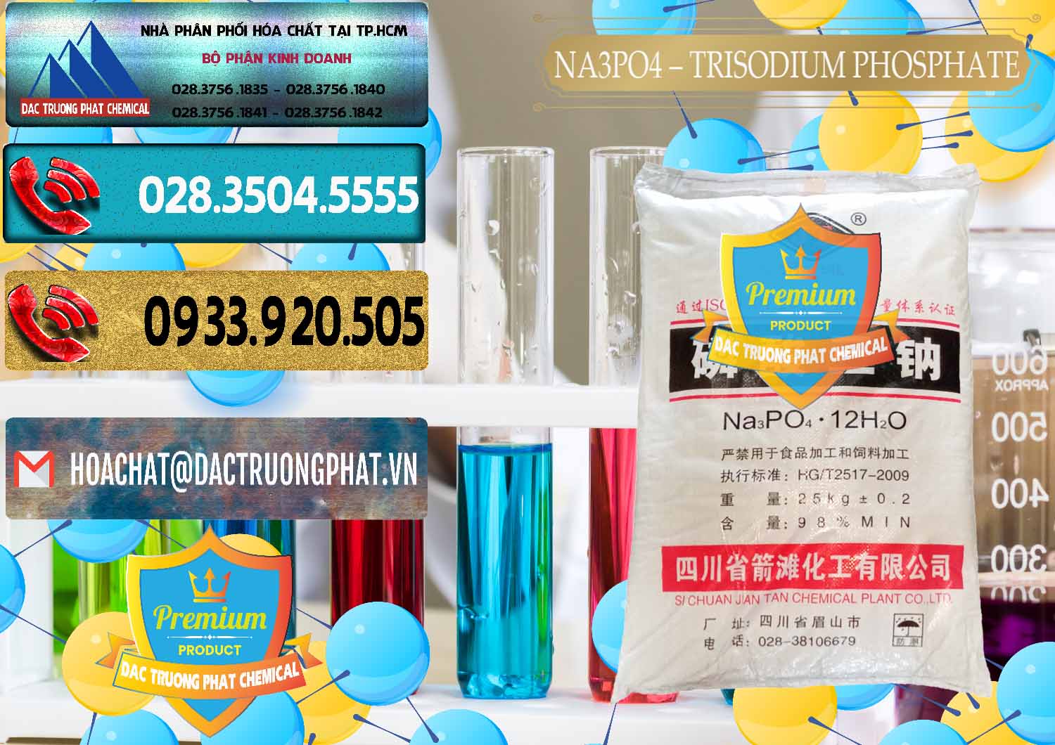 Chuyên bán ( cung ứng ) Na3PO4 – Trisodium Phosphate Trung Quốc China JT - 0102 - Bán và phân phối hóa chất tại TP.HCM - hoachatdetnhuom.com
