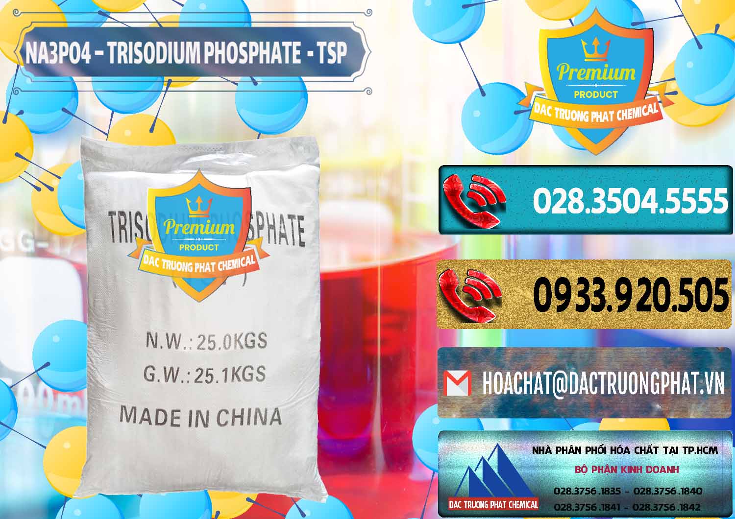 Cung ứng - bán Na3PO4 – Trisodium Phosphate Trung Quốc China TSP - 0103 - Đơn vị phân phối & cung cấp hóa chất tại TP.HCM - hoachatdetnhuom.com