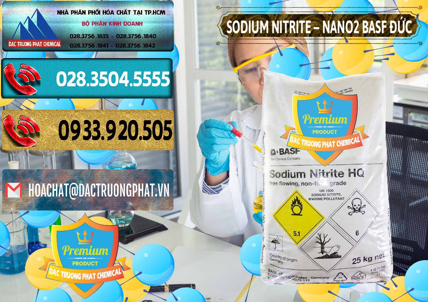 Chuyên cung ứng & bán Sodium Nitrite - NANO2 Đức BASF Germany - 0148 - Nhà phân phối và nhập khẩu hóa chất tại TP.HCM - hoachatdetnhuom.com