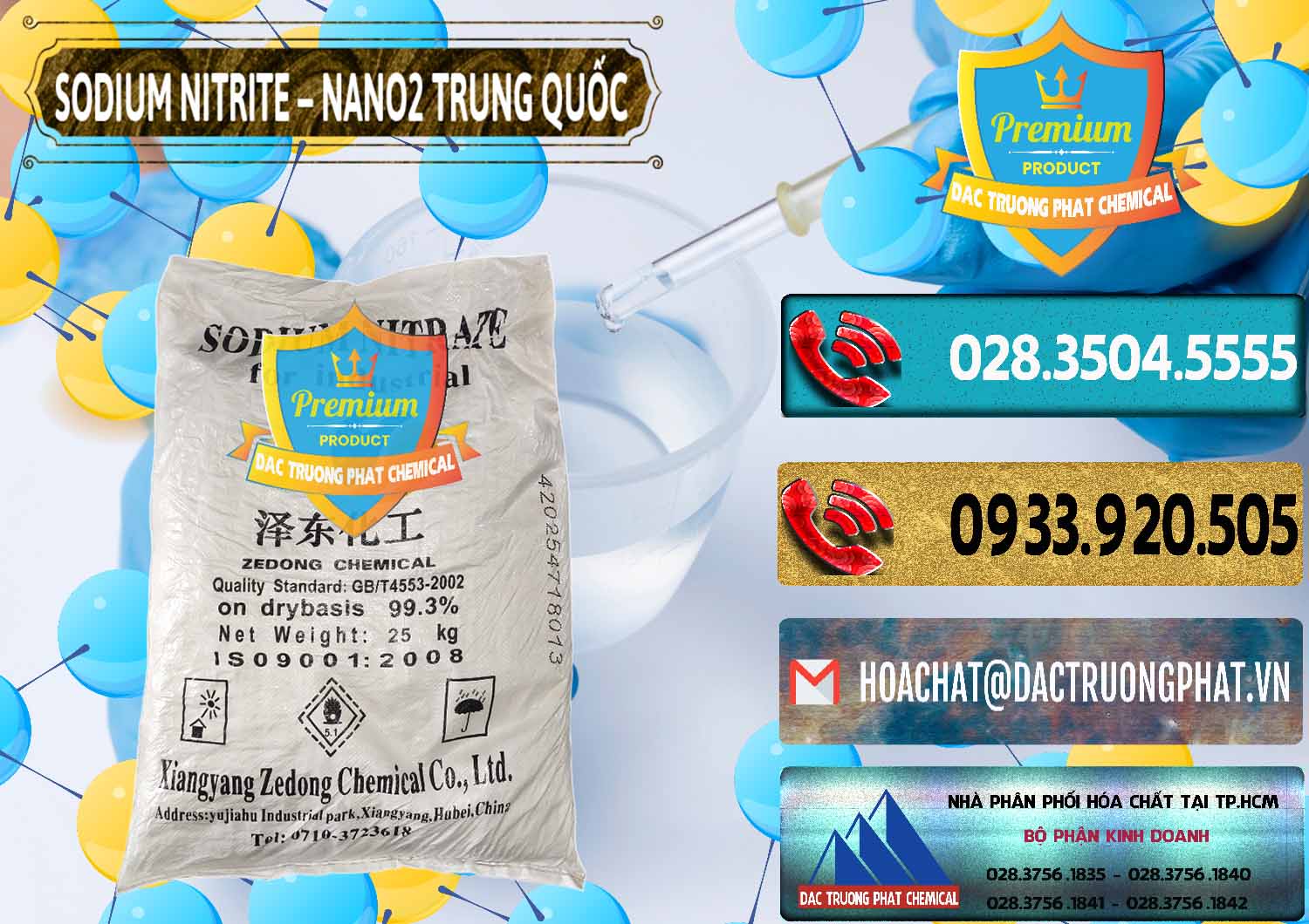 Nhà cung cấp _ bán Sodium Nitrite - NANO2 Zedong Trung Quốc China - 0149 - Chuyên nhập khẩu - cung cấp hóa chất tại TP.HCM - hoachatdetnhuom.com