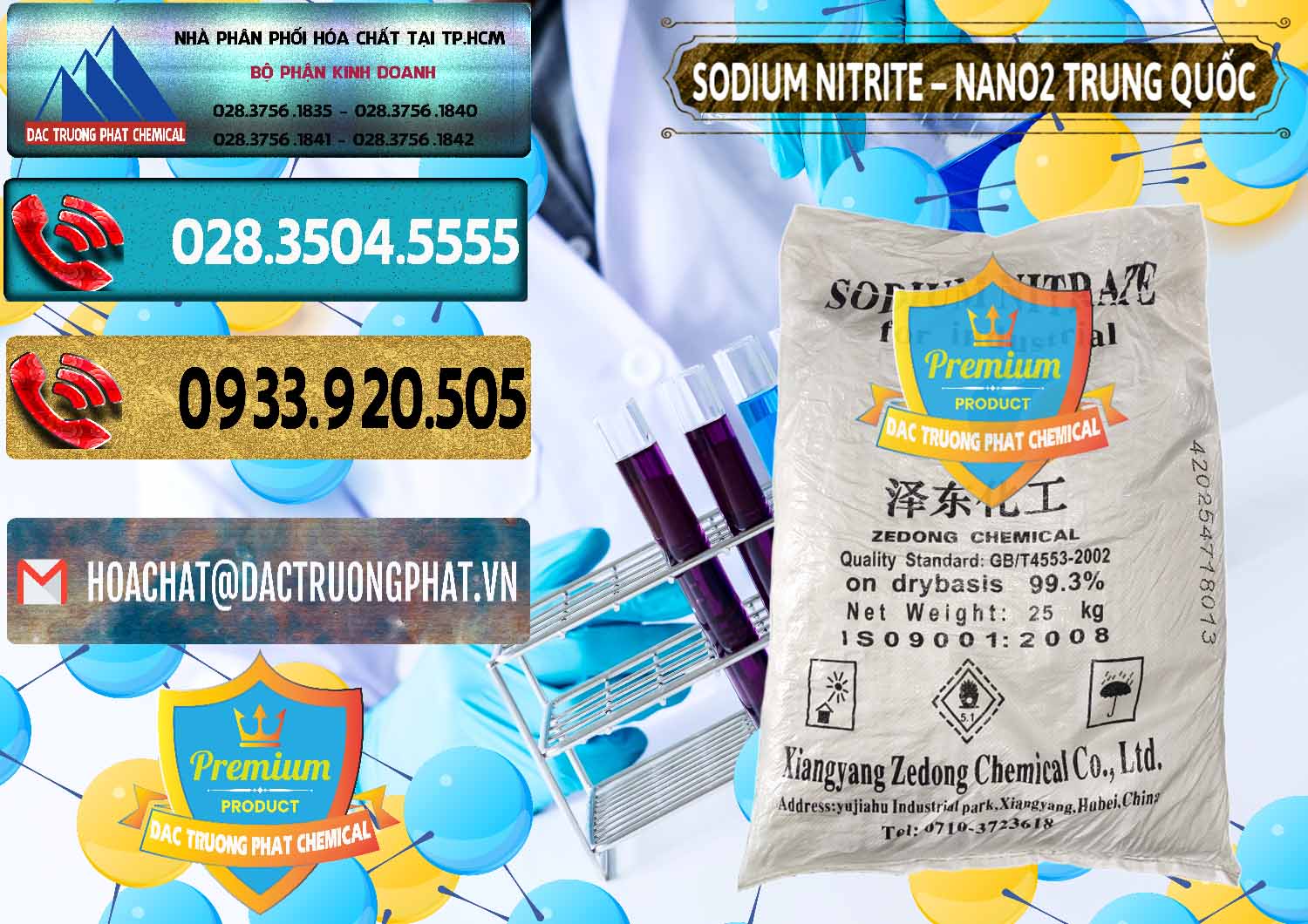 Nơi nhập khẩu _ bán Sodium Nitrite - NANO2 Zedong Trung Quốc China - 0149 - Đơn vị chuyên bán _ phân phối hóa chất tại TP.HCM - hoachatdetnhuom.com