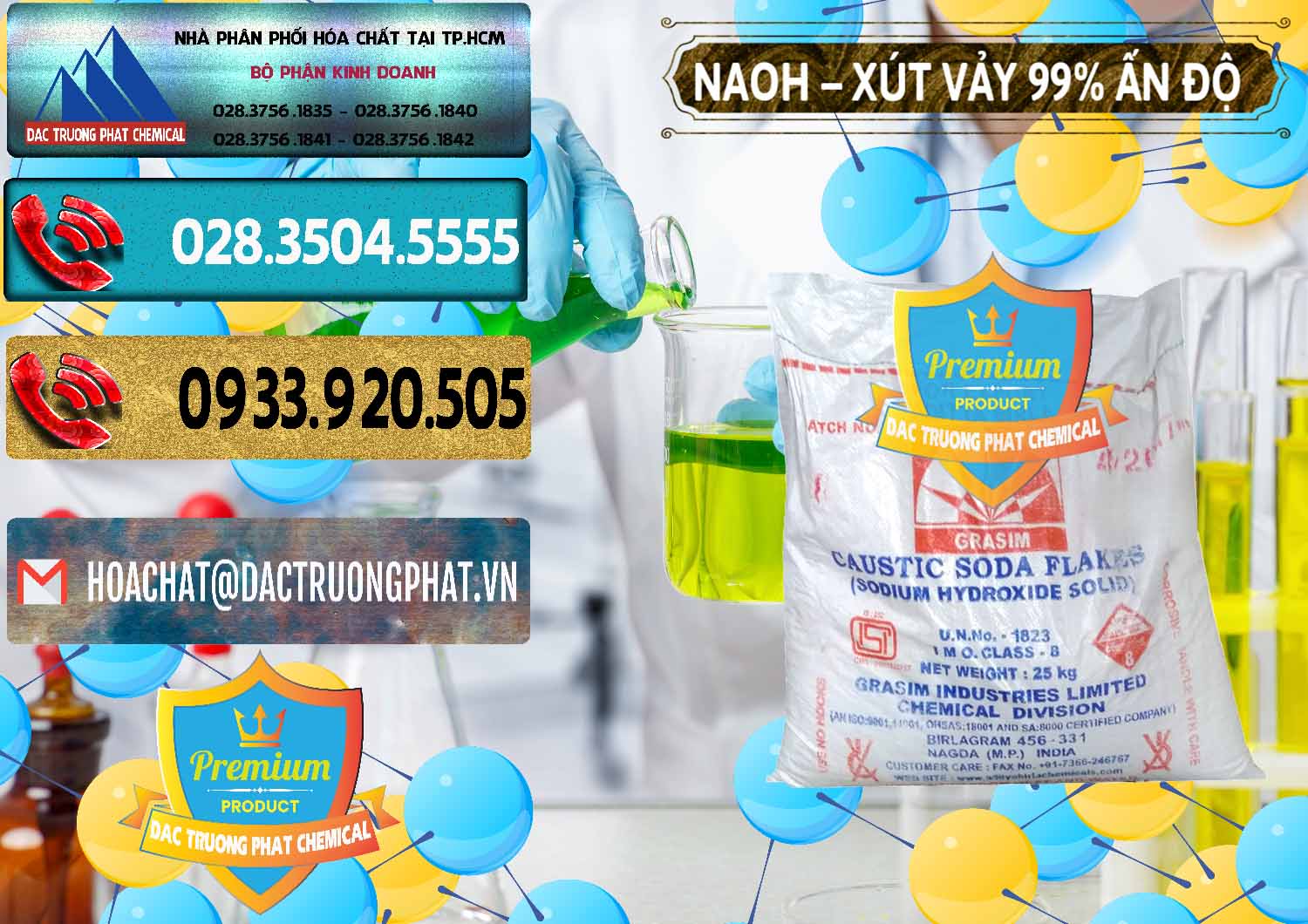 Cty cung cấp ( bán ) Xút Vảy - NaOH Vảy 99% Aditya Birla Grasim Ấn Độ India - 0171 - Cty bán và cung cấp hóa chất tại TP.HCM - hoachatdetnhuom.com