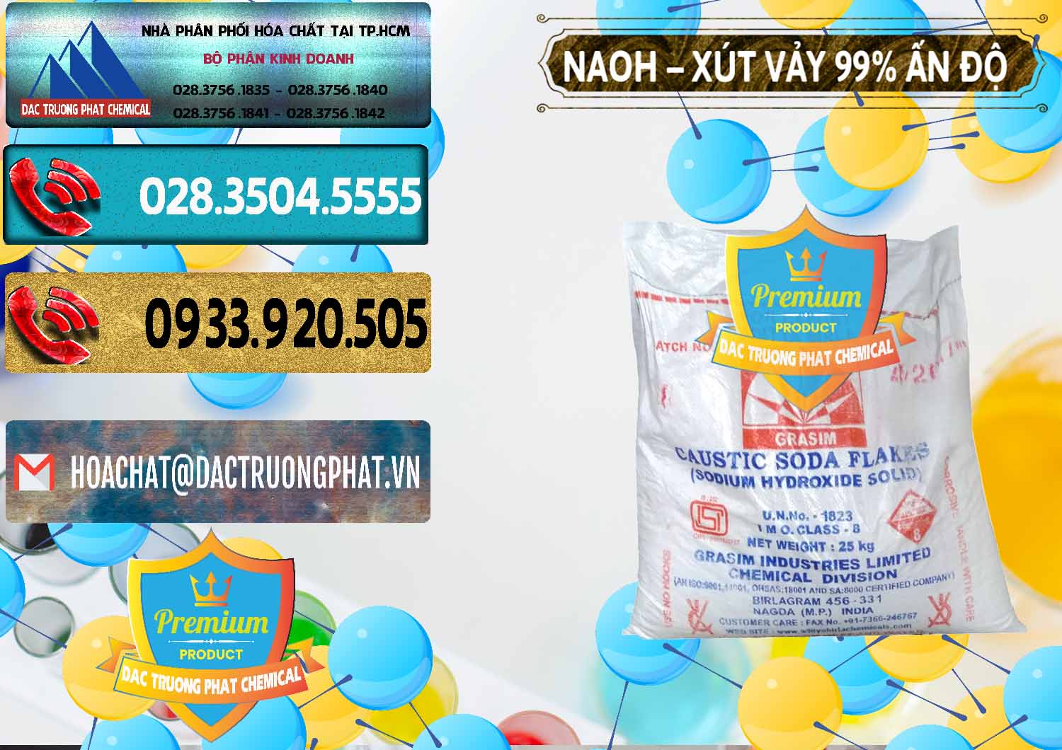 Chuyên bán và cung ứng Xút Vảy - NaOH Vảy 99% Aditya Birla Grasim Ấn Độ India - 0171 - Nơi chuyên bán và cung cấp hóa chất tại TP.HCM - hoachatdetnhuom.com