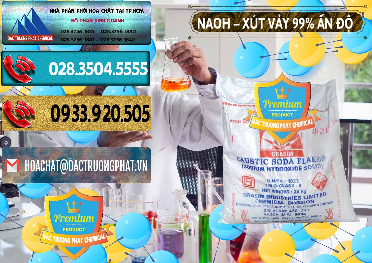 Cty chuyên kinh doanh & bán Xút Vảy - NaOH Vảy 99% Aditya Birla Grasim Ấn Độ India - 0171 - Nhà cung cấp và kinh doanh hóa chất tại TP.HCM - hoachatdetnhuom.com