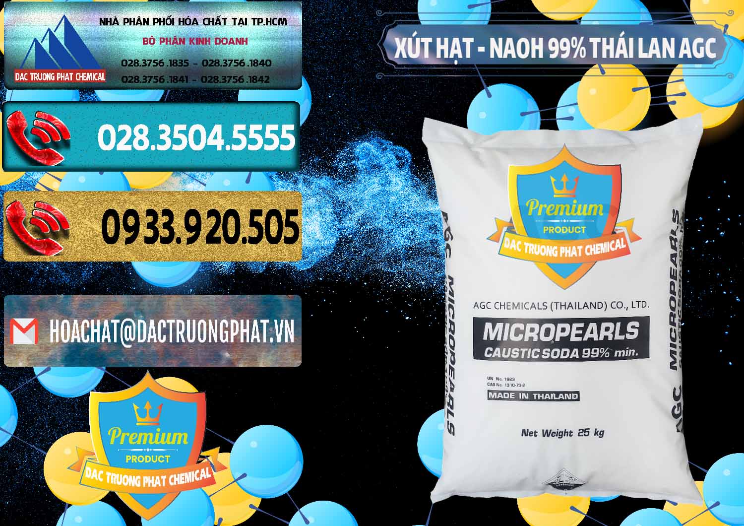 Công ty phân phối - bán Xút Hạt - NaOH Bột 99% AGC Thái Lan - 0168 - Công ty phân phối và cung cấp hóa chất tại TP.HCM - hoachatdetnhuom.com