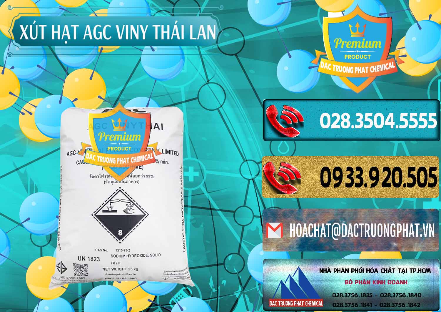 Công ty chuyên cung ứng - bán Xút Hạt - NaOH Bột 99% AGC Viny Thái Lan - 0399 - Công ty cung cấp & nhập khẩu hóa chất tại TP.HCM - hoachatdetnhuom.com