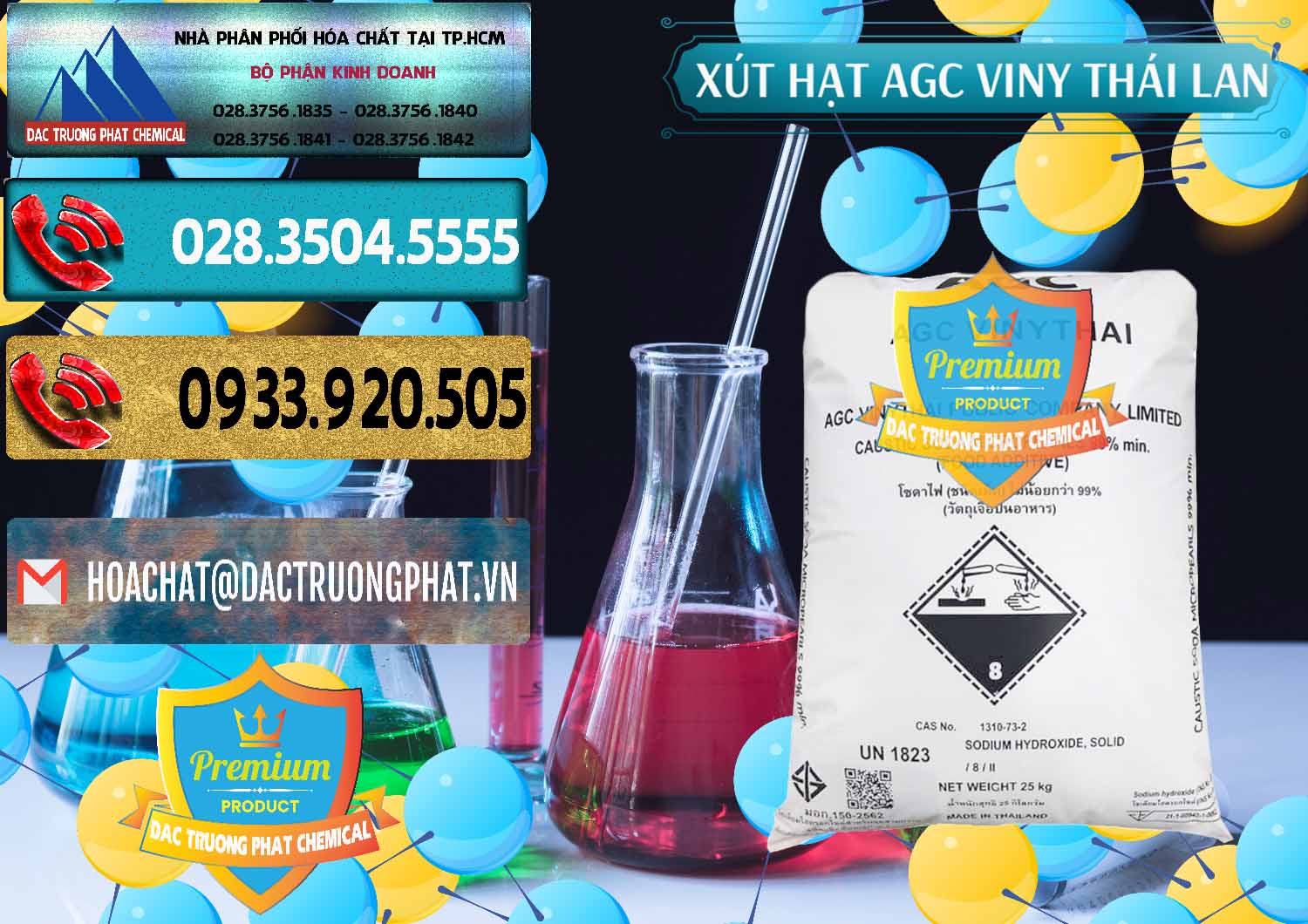 Công ty chuyên cung ứng ( bán ) Xút Hạt - NaOH Bột 99% AGC Viny Thái Lan - 0399 - Công ty kinh doanh & cung cấp hóa chất tại TP.HCM - hoachatdetnhuom.com