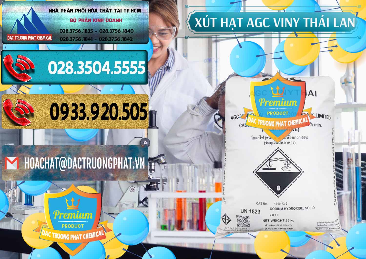 Cty chuyên cung cấp & bán Xút Hạt - NaOH Bột 99% AGC Viny Thái Lan - 0399 - Công ty bán - cung cấp hóa chất tại TP.HCM - hoachatdetnhuom.com