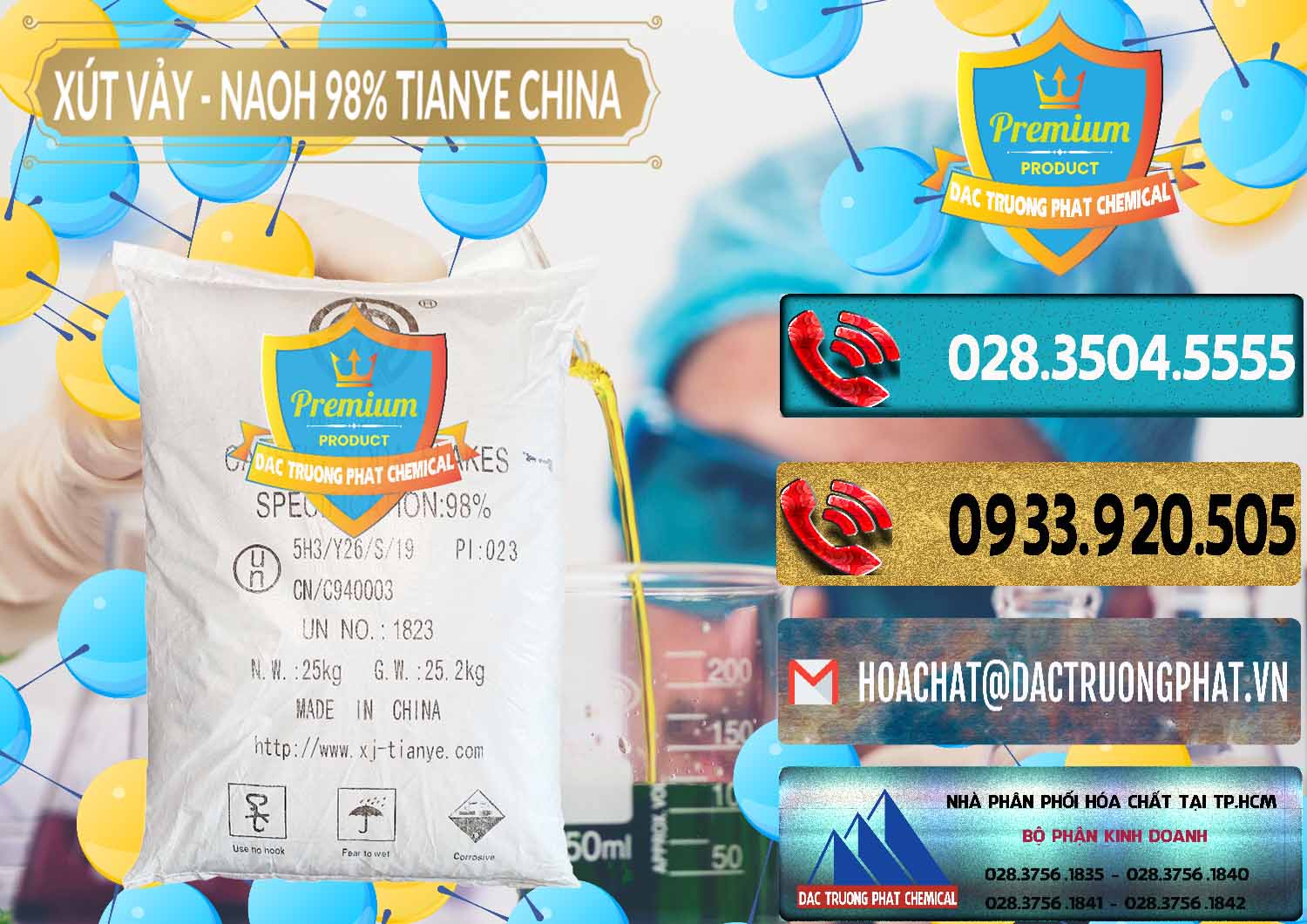 Đơn vị chuyên cung ứng ( bán ) Xút Vảy - NaOH Vảy 98% Tianye Trung Quốc China - 0177 - Phân phối và bán hóa chất tại TP.HCM - hoachatdetnhuom.com