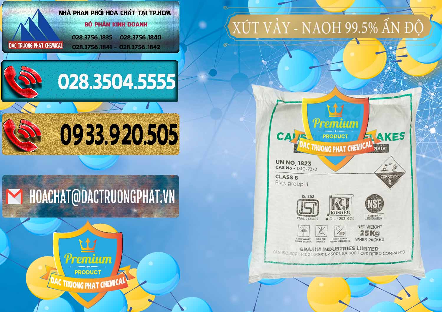 Đơn vị chuyên cung cấp _ bán Xút Vảy - NaOH Vảy 99.5% Aditya Birla Grasim Ấn Độ India - 0170 - Công ty nhập khẩu ( cung cấp ) hóa chất tại TP.HCM - hoachatdetnhuom.com