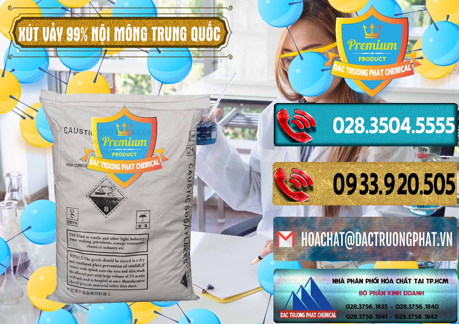 Nhà nhập khẩu và bán Xút Vảy - NaOH Vảy 99% Nội Mông Trung Quốc China - 0228 - Công ty phân phối & bán hóa chất tại TP.HCM - hoachatdetnhuom.com