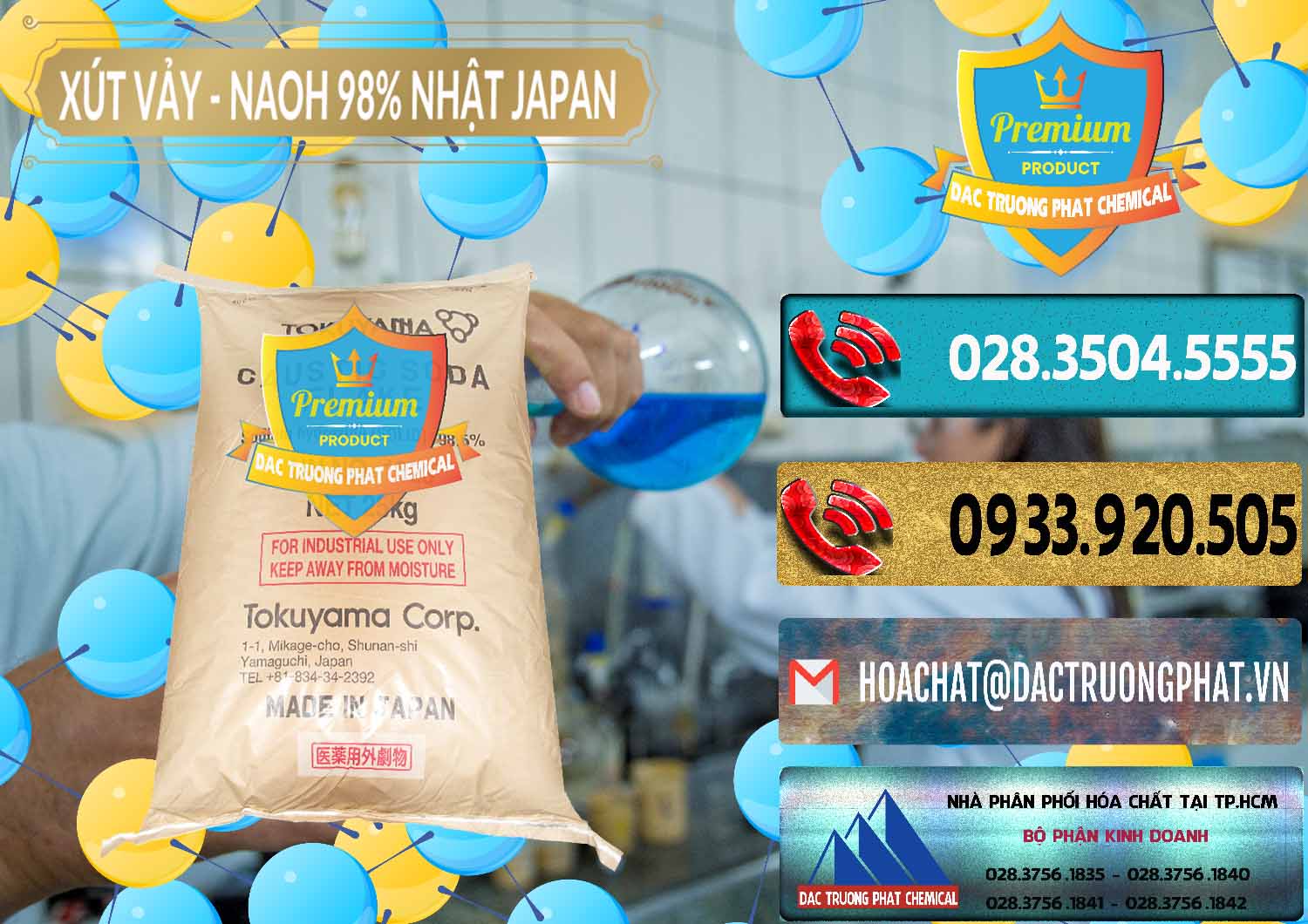 Chuyên phân phối ( bán ) Xút Vảy - NaOH Vảy 98% Tokuyama Nhật Bản Japan - 0173 - Chuyên cung cấp - kinh doanh hóa chất tại TP.HCM - hoachatdetnhuom.com