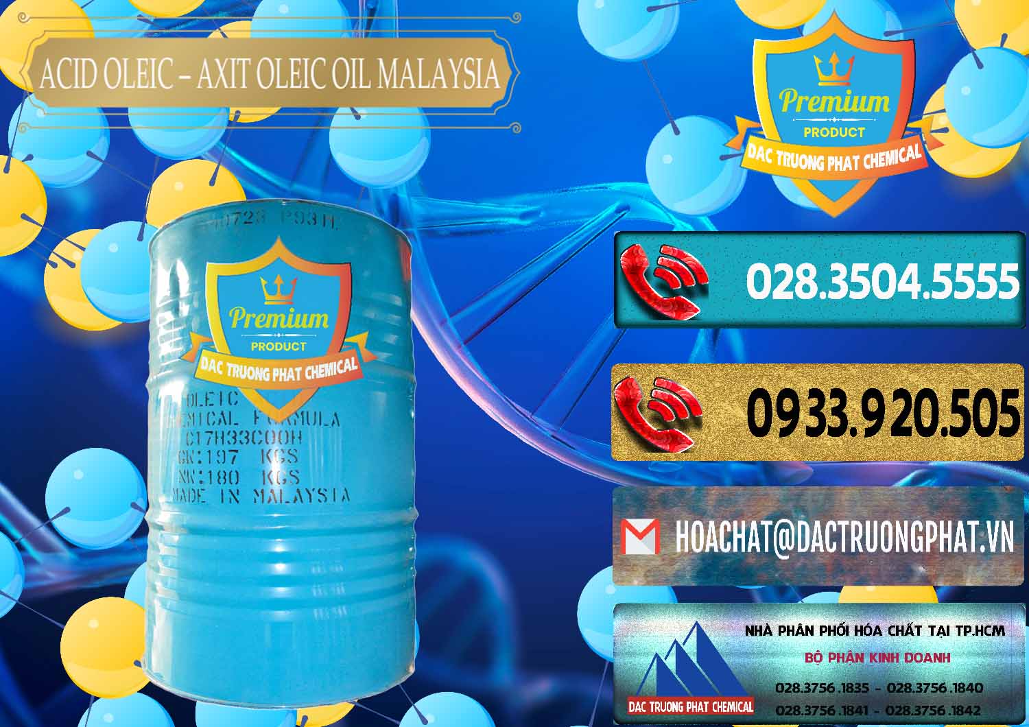 Nơi chuyên cung ứng và bán Acid Oleic – Axit Oleic Oil Malaysia - 0013 - Cty phân phối - nhập khẩu hóa chất tại TP.HCM - hoachatdetnhuom.com