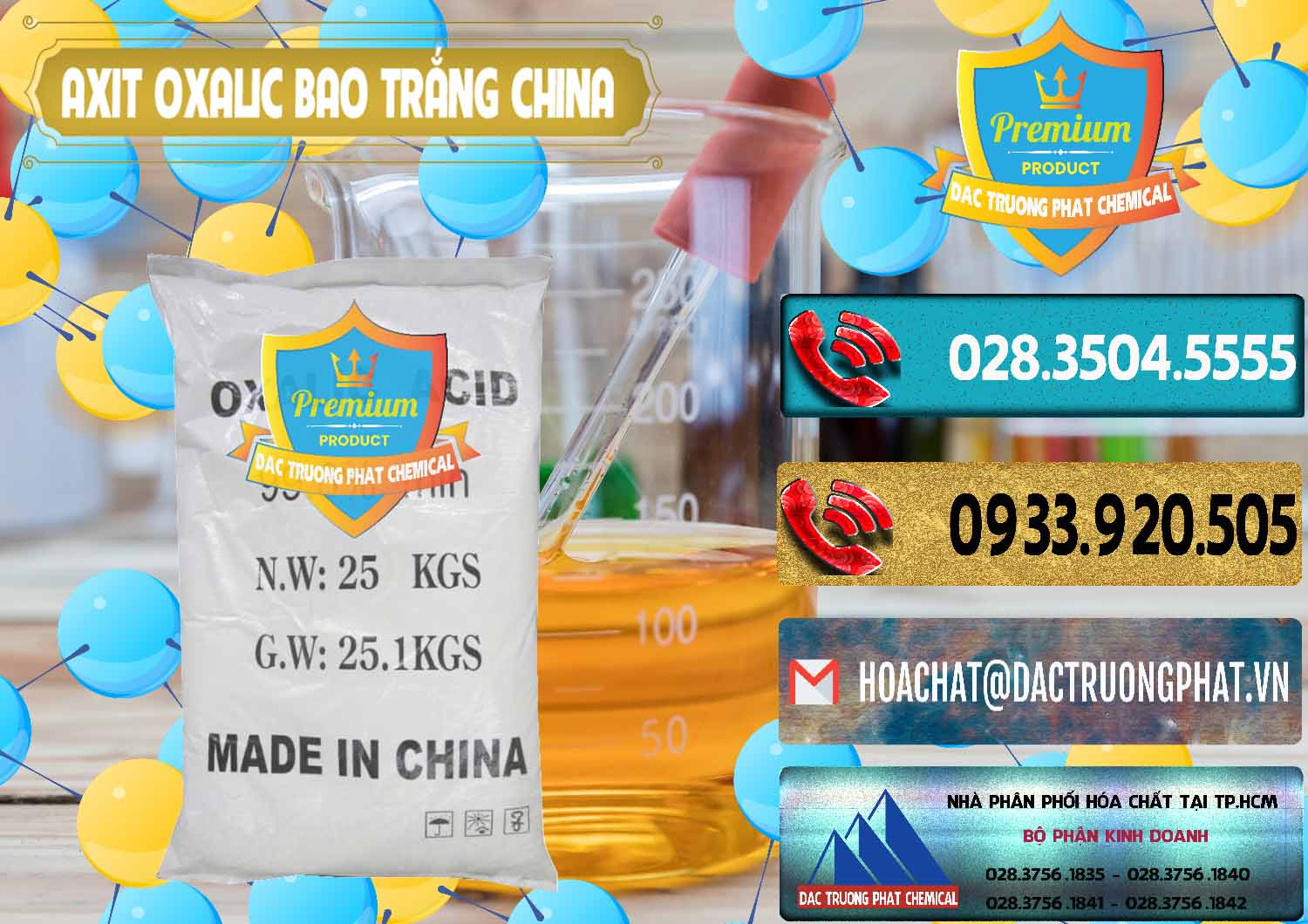 Công ty chuyên bán _ phân phối Acid Oxalic – Axit Oxalic 99.6% Bao Trắng Trung Quốc China - 0270 - Nơi chuyên phân phối & cung ứng hóa chất tại TP.HCM - hoachatdetnhuom.com