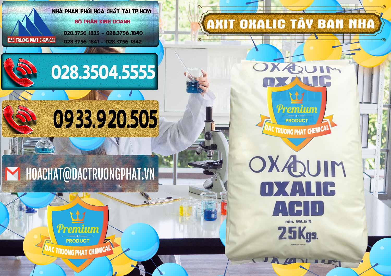 Công ty bán & cung ứng Acid Oxalic – Axit Oxalic 99.6% Tây Ban Nha Spain - 0269 - Đơn vị nhập khẩu - cung cấp hóa chất tại TP.HCM - hoachatdetnhuom.com