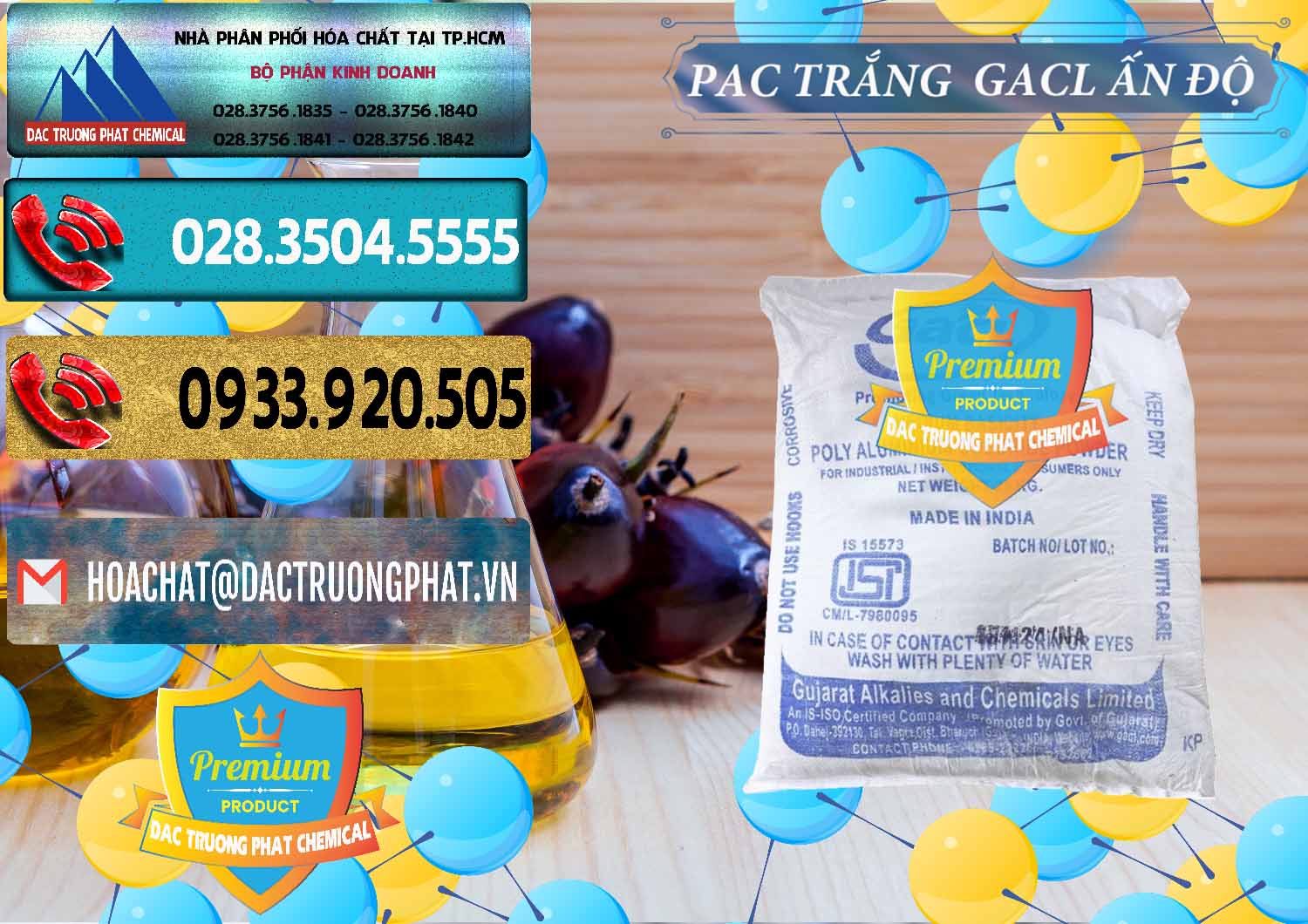 Công ty chuyên bán _ cung ứng PAC - Polyaluminium Chloride Trắng GACL Ấn Độ India - 0266 - Cung ứng ( phân phối ) hóa chất tại TP.HCM - hoachatdetnhuom.com