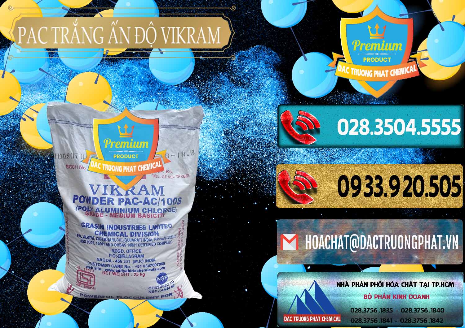 PAC - Polyaluminium Chloride Ấn Độ India Vikram Công ty bán & phân phối PAC - Polyaluminium Chloride Ấn Độ India Vikram - 0120 - Nơi cung cấp ( phân phối ) hóa chất tại TP.HCM - hoachatdetnhuom.com