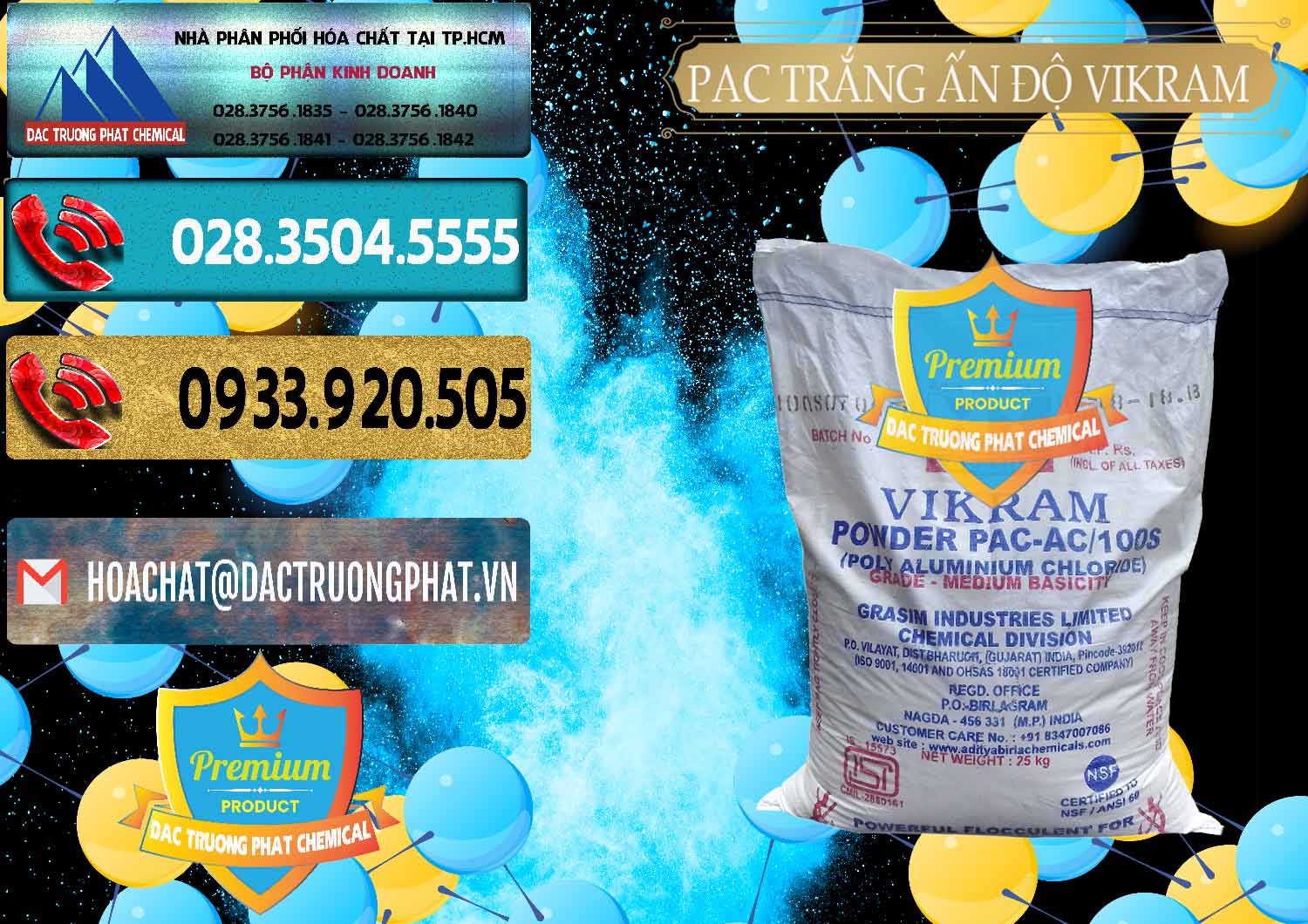 PAC - Polyaluminium Chloride Ấn Độ India Vikram Đơn vị chuyên nhập khẩu & bán PAC - Polyaluminium Chloride Ấn Độ India Vikram - 0120 - Công ty chuyên nhập khẩu - cung cấp hóa chất tại TP.HCM - hoachatdetnhuom.com