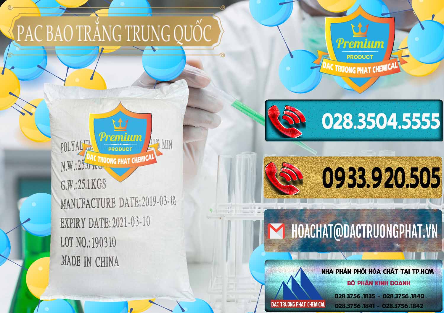 Công ty phân phối þ bán hóa chất PAC Chất Keo Tụ Dạng Bột / PAC Bột Bao Trắng Trung Quốc China tại Sóc Trăng Cty phân phối ( bán ) PAC - Polyaluminium Chloride Bao Trắng Trung Quốc China - 0108 - Cty chuyên phân phối ( nhập khẩu ) hóa chất tại TP.HCM - hoachatdetnhuom.com