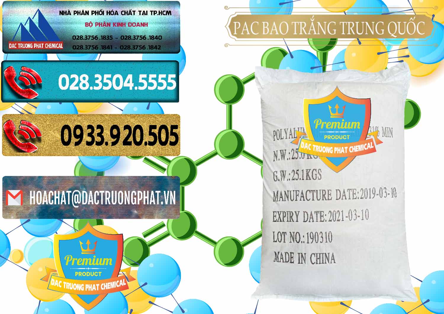 Nơi chuyên cung ứng ( bán ) PAC - Polyaluminium Chloride Bao Trắng Trung Quốc China - 0108 - Nhà phân phối - cung cấp hóa chất tại TP.HCM - hoachatdetnhuom.com