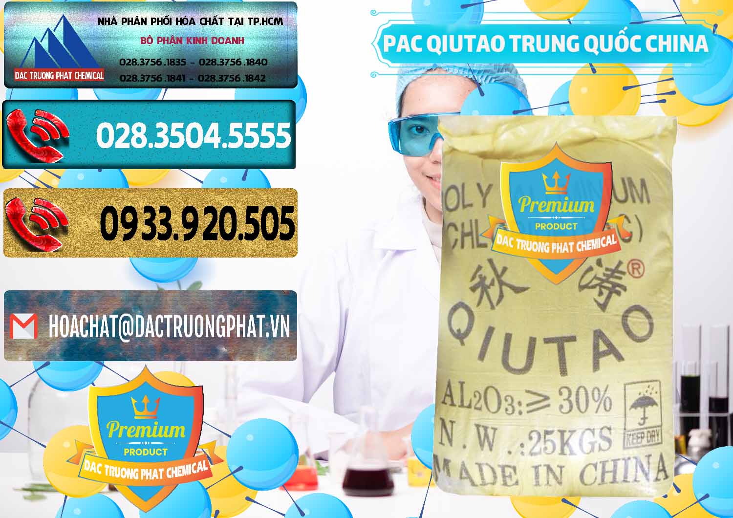 Nhập khẩu _ bán PAC - Polyaluminium Chloride Qiutao Trung Quốc China - 0267 - Nhà phân phối _ nhập khẩu hóa chất tại TP.HCM - hoachatdetnhuom.com
