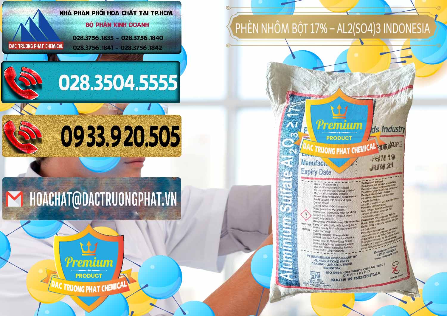 Công ty bán - phân phối Phèn Nhôm Bột - Al2(SO4)3 17% bao 25kg Indonesia - 0114 - Nhà cung cấp ( phân phối ) hóa chất tại TP.HCM - hoachatdetnhuom.com