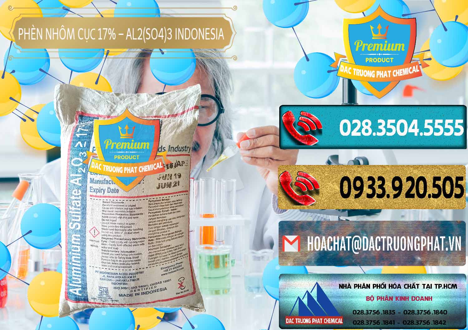 Công ty cung ứng - bán Phèn Nhôm Cục - Al2(SO4)3 17% bao 25kg Indonesia - 0115 - Công ty chuyên nhập khẩu và phân phối hóa chất tại TP.HCM - hoachatdetnhuom.com