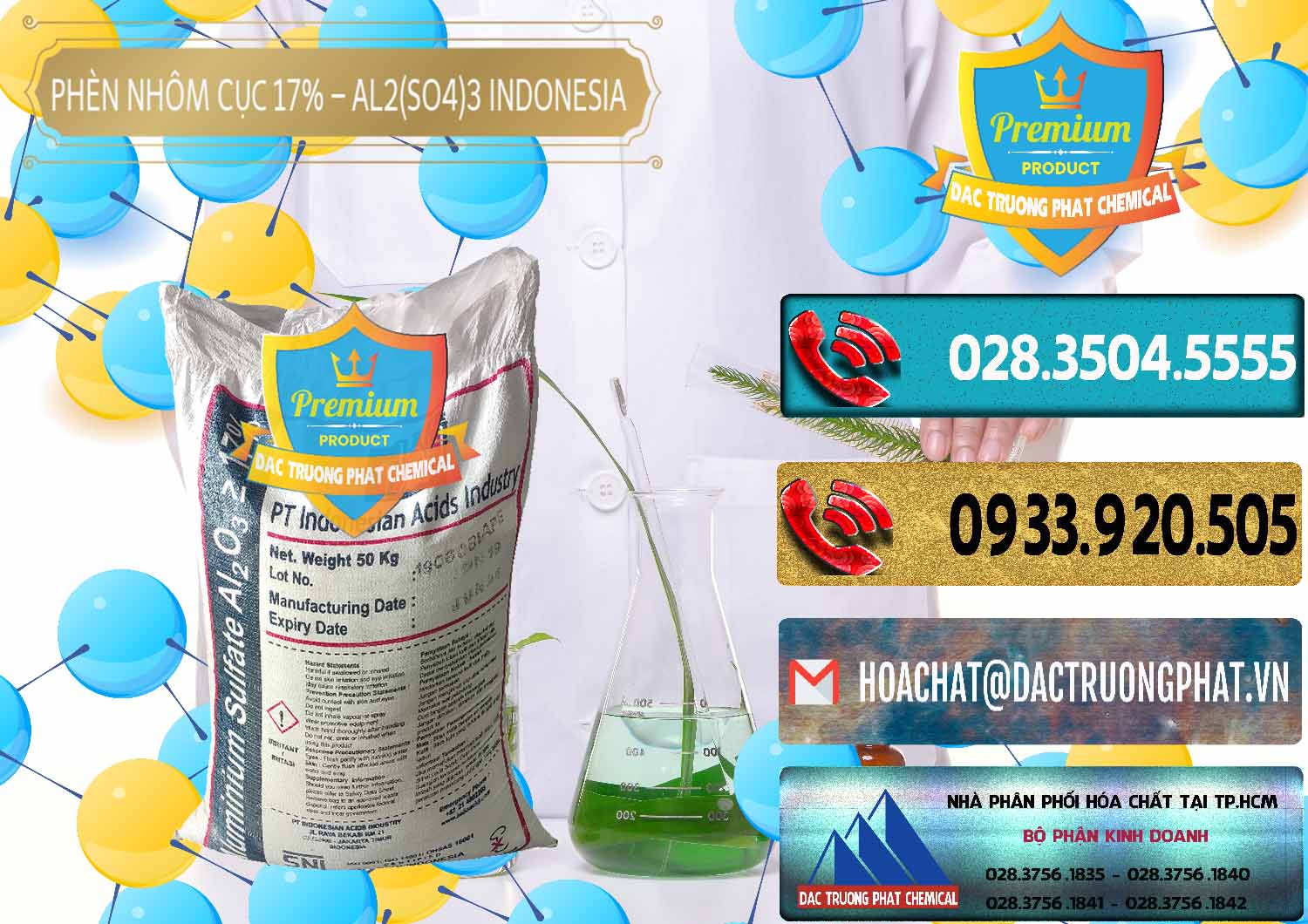 Bán và cung cấp Phèn Nhôm Cục - Al2(SO4)3 17% bao 50kg Indonesia - 0113 - Nhập khẩu _ cung cấp hóa chất tại TP.HCM - hoachatdetnhuom.com