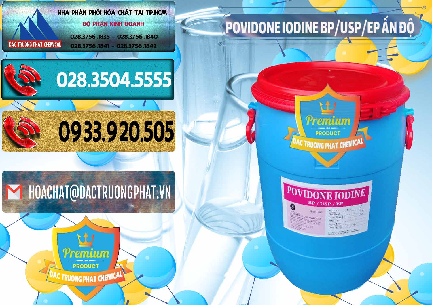 Đơn vị chuyên bán và phân phối Povidone Iodine BP USP EP Ấn Độ India - 0318 - Đơn vị chuyên phân phối & bán hóa chất tại TP.HCM - hoachatdetnhuom.com