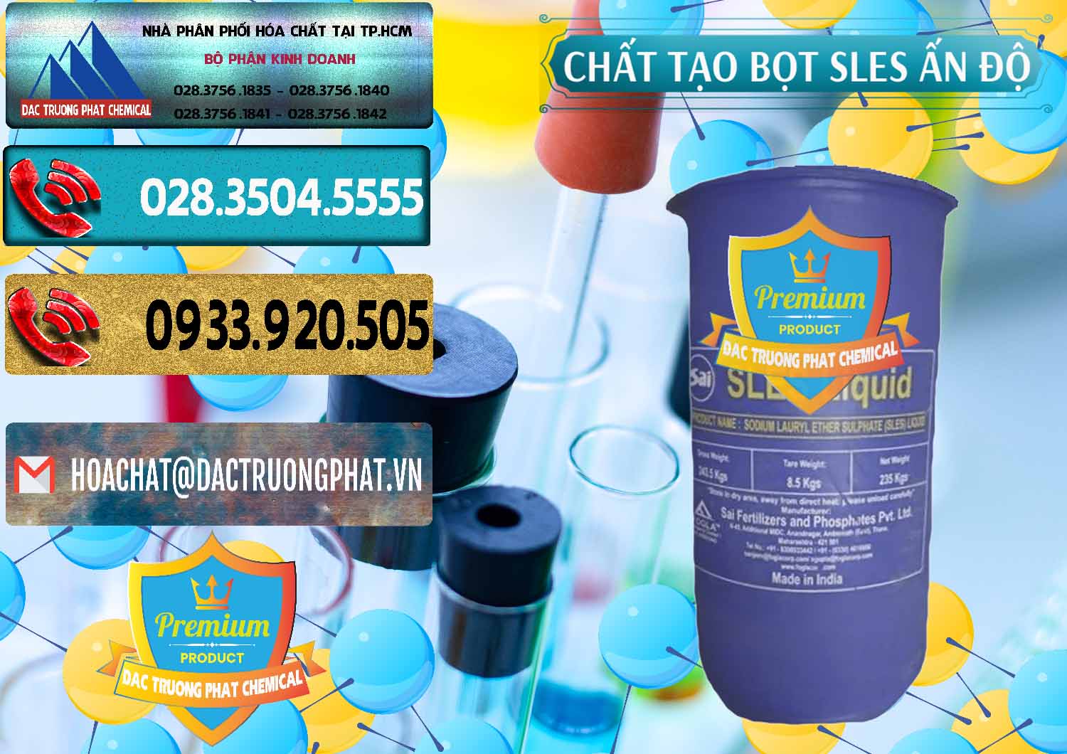 Công ty chuyên nhập khẩu - bán Chất Tạo Bọt Sles - Sodium Lauryl Ether Sulphate Ấn Độ India - 0333 - Chuyên cung cấp & kinh doanh hóa chất tại TP.HCM - hoachatdetnhuom.com