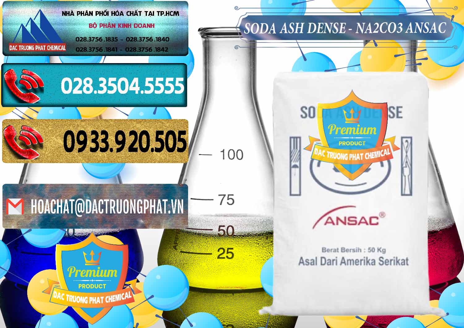 Công ty cung ứng & bán Soda Ash Dense - NA2CO3 Ansac Mỹ USA - 0412 - Nhập khẩu _ phân phối hóa chất tại TP.HCM - hoachatdetnhuom.com