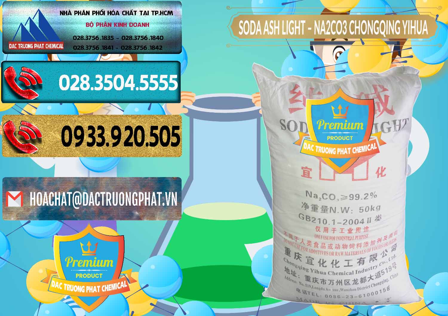 Nơi chuyên cung cấp và bán Soda Ash Light - NA2CO3 Chongqing Yihua Trung Quốc China - 0129 - Cty cung cấp & nhập khẩu hóa chất tại TP.HCM - hoachatdetnhuom.com