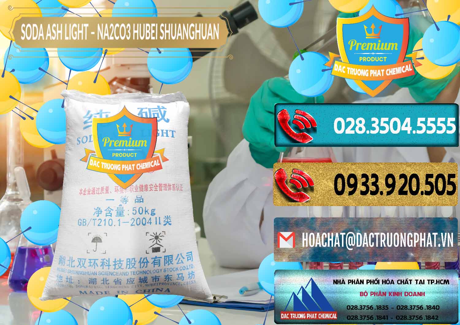 Chuyên cung cấp ( bán ) Soda Ash Light - NA2CO3 2 Vòng Tròn Hubei Shuanghuan Trung Quốc China - 0130 - Nơi phân phối _ cung ứng hóa chất tại TP.HCM - hoachatdetnhuom.com