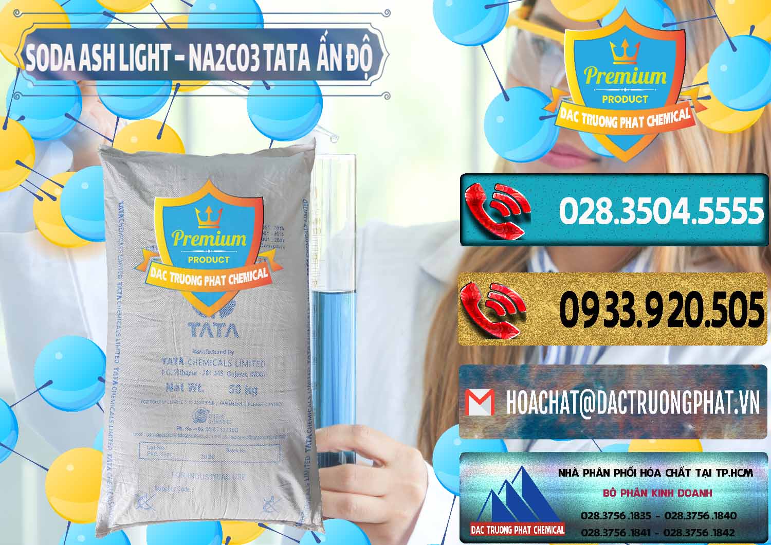 Nhà phân phối - bán Soda Ash Light - NA2CO3 TATA Ấn Độ India - 0132 - Nhập khẩu _ cung cấp hóa chất tại TP.HCM - hoachatdetnhuom.com