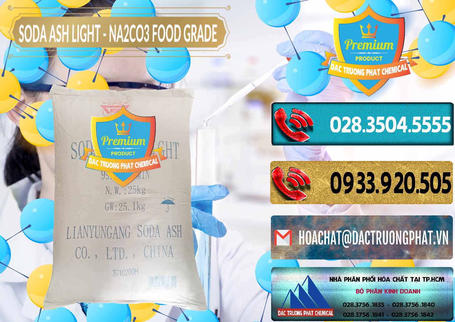 Soda Ash Light – NA2CO3 Food Grade Trung Quốc China Công ty phân phối _ bán Soda Ash Light – NA2CO3 Food Grade Trung Quốc China - 0127 - Cty chuyên kinh doanh ( cung cấp ) hóa chất tại TP.HCM - hoachatdetnhuom.com