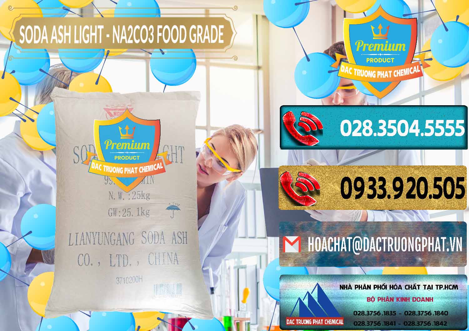 Soda Ash Light – NA2CO3 Food Grade Trung Quốc China Công ty chuyên bán - cung cấp Soda Ash Light – NA2CO3 Food Grade Trung Quốc China - 0127 - Cung cấp và kinh doanh hóa chất tại TP.HCM - hoachatdetnhuom.com