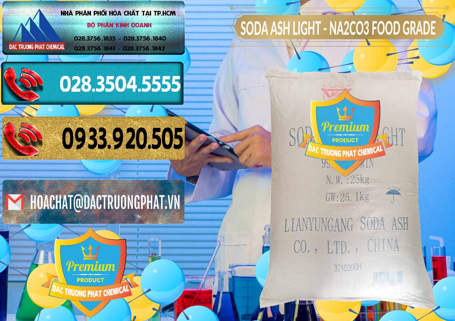 Soda Ash Light – NA2CO3 Food Grade Trung Quốc China Nhập khẩu & bán Soda Ash Light – NA2CO3 Food Grade Trung Quốc China - 0127 - Cty phân phối ( kinh doanh ) hóa chất tại TP.HCM - hoachatdetnhuom.com
